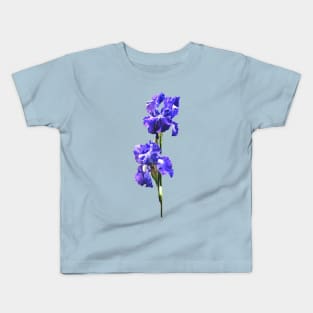 Iris - Purple Iris Pair Kids T-Shirt